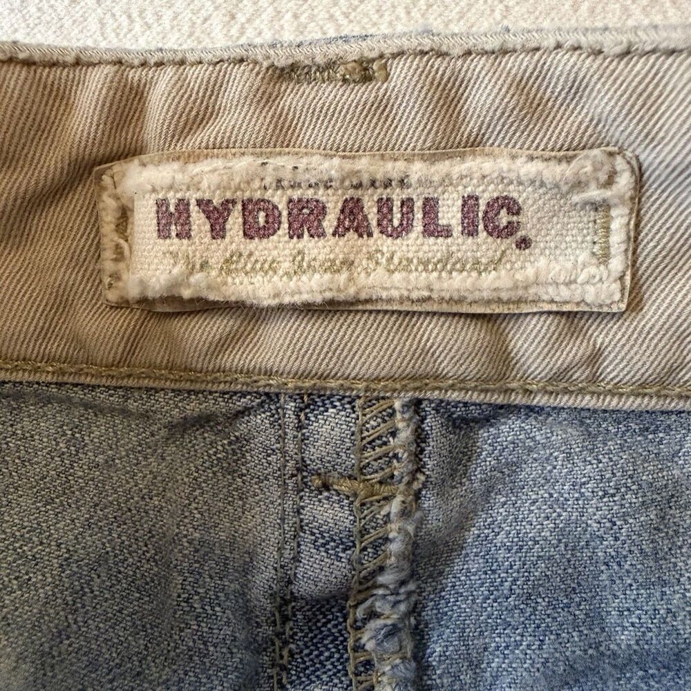 VTG Hydraulic Denim Blue Jean Slit Skirt Size 13/14Y2K Preppy Grunge Hipster - Picture 5 of 9